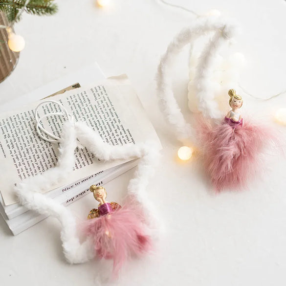 Christmas Cute Round Star Heart Shape Resin Party Hanging Ornaments 1 Piece