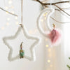 Christmas Cute Round Star Heart Shape Resin Party Hanging Ornaments 1 Piece