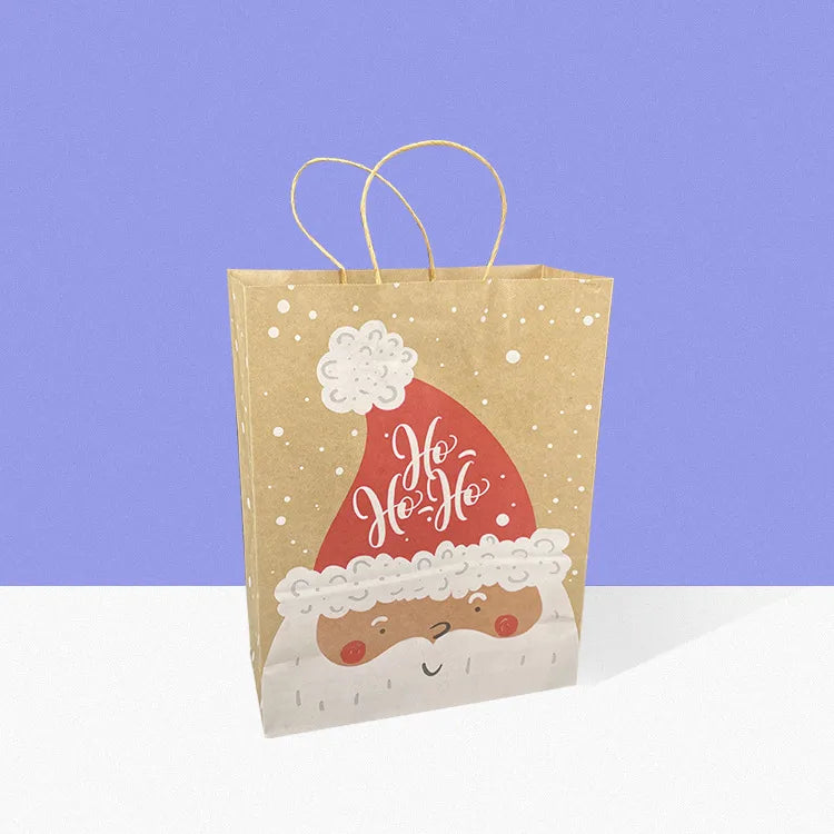 Christmas Cute Santa Claus Christmas Party Gift Wrapping Supplies Gift Bags