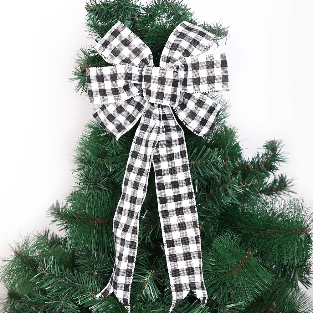 Christmas Cute Sweet Bow Knot Cloth Party Festival Hanging Ornaments Bow Knot Decorative Props