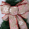 Christmas Decoration Red Bow Cotton Cloth Christmas Tree Decorations For Shopping Mall Hotel