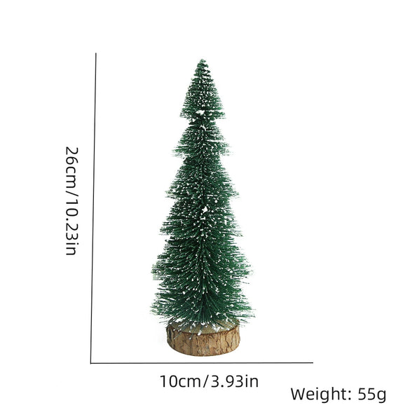 Christmas Decorations Pagoda With White Christmas Tree Desktop Ornaments Mini Christmas Tree