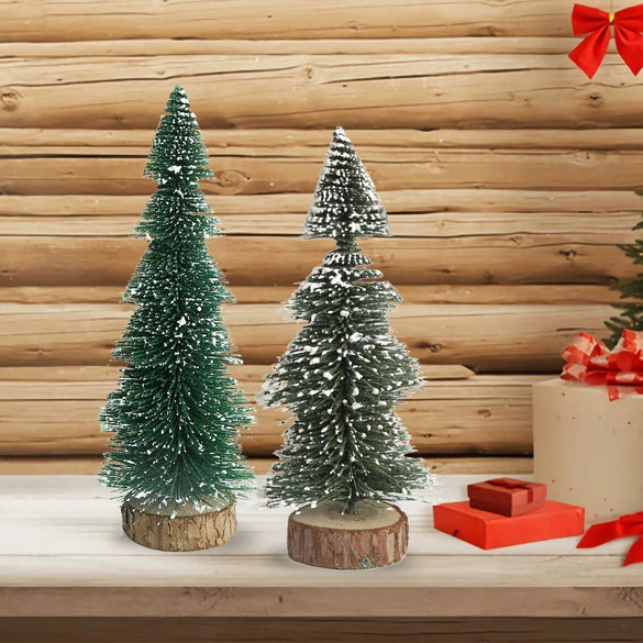 Christmas Decorations Pagoda With White Christmas Tree Desktop Ornaments Mini Christmas Tree