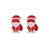 Christmas Earrings Alloy Snowflake Diamond Bell Christmas Tree Cartoon Character Rhombus Ushaped Dropshaped Geometric Animal Zodiac Electroplated
