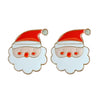 Christmas Earrings Alloy Snowflake Diamond Bell Christmas Tree Cartoon Character Rhombus Ushaped Dropshaped Geometric Animal Zodiac Electroplated