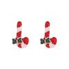 Christmas Earrings Alloy Snowflake Diamond Bell Christmas Tree Cartoon Character Rhombus Ushaped Dropshaped Geometric Animal Zodiac Electroplated
