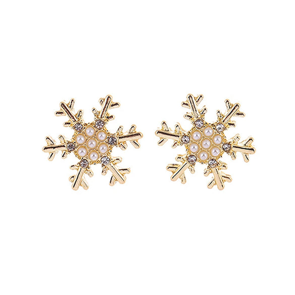 Christmas Earrings Alloy Snowflake Diamond Bell Christmas Tree Cartoon Character Rhombus Ushaped Dropshaped Geometric Animal Zodiac Electroplated