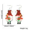 Christmas Earrings Cartoon Santa Claus Elk Snowman Bell Silverplated