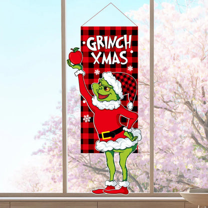 Christmas Fashion Cartoon Letter Nonwoven Party Flag 1 Piece