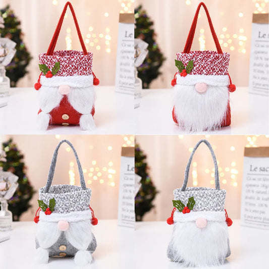 Christmas Fashion Solid Color Cloth Party Gift Bags 1 Piece