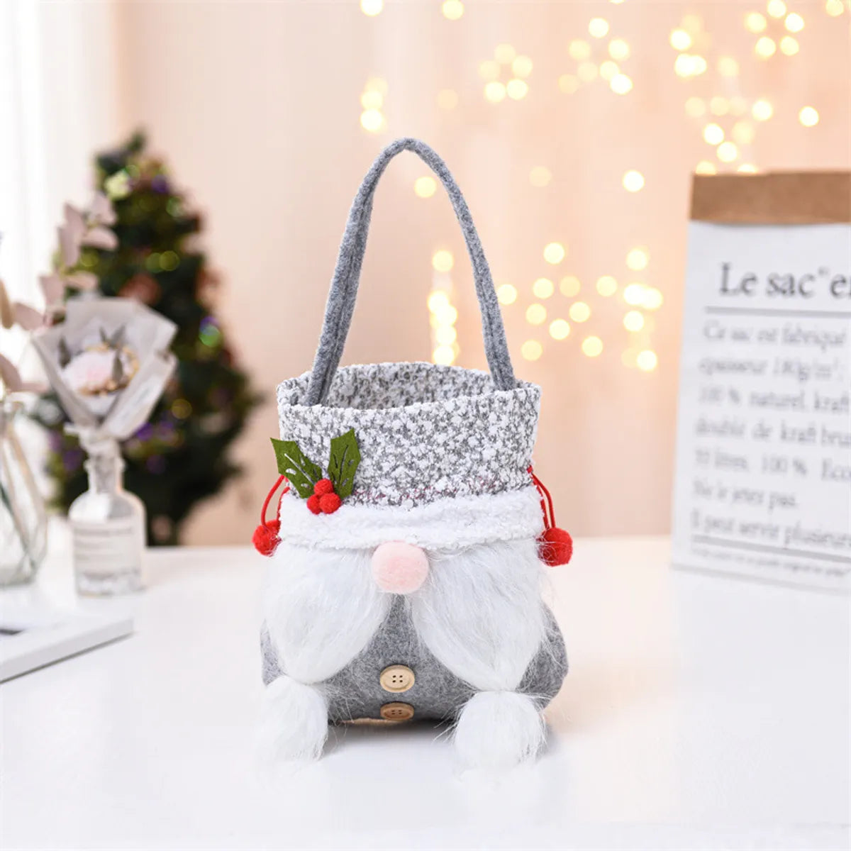 Christmas Fashion Solid Color Cloth Party Gift Bags 1 Piece