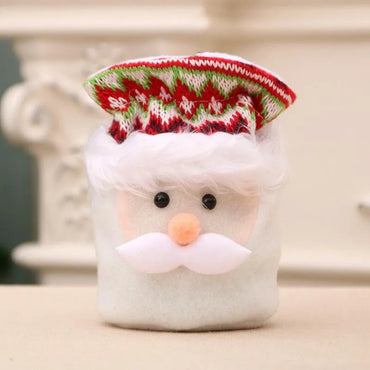 Christmas Gift Bag Candy Bag Apple Bag Cartoon Santa Claus Plush Closed Mouth Gift Bag Nhmv155567