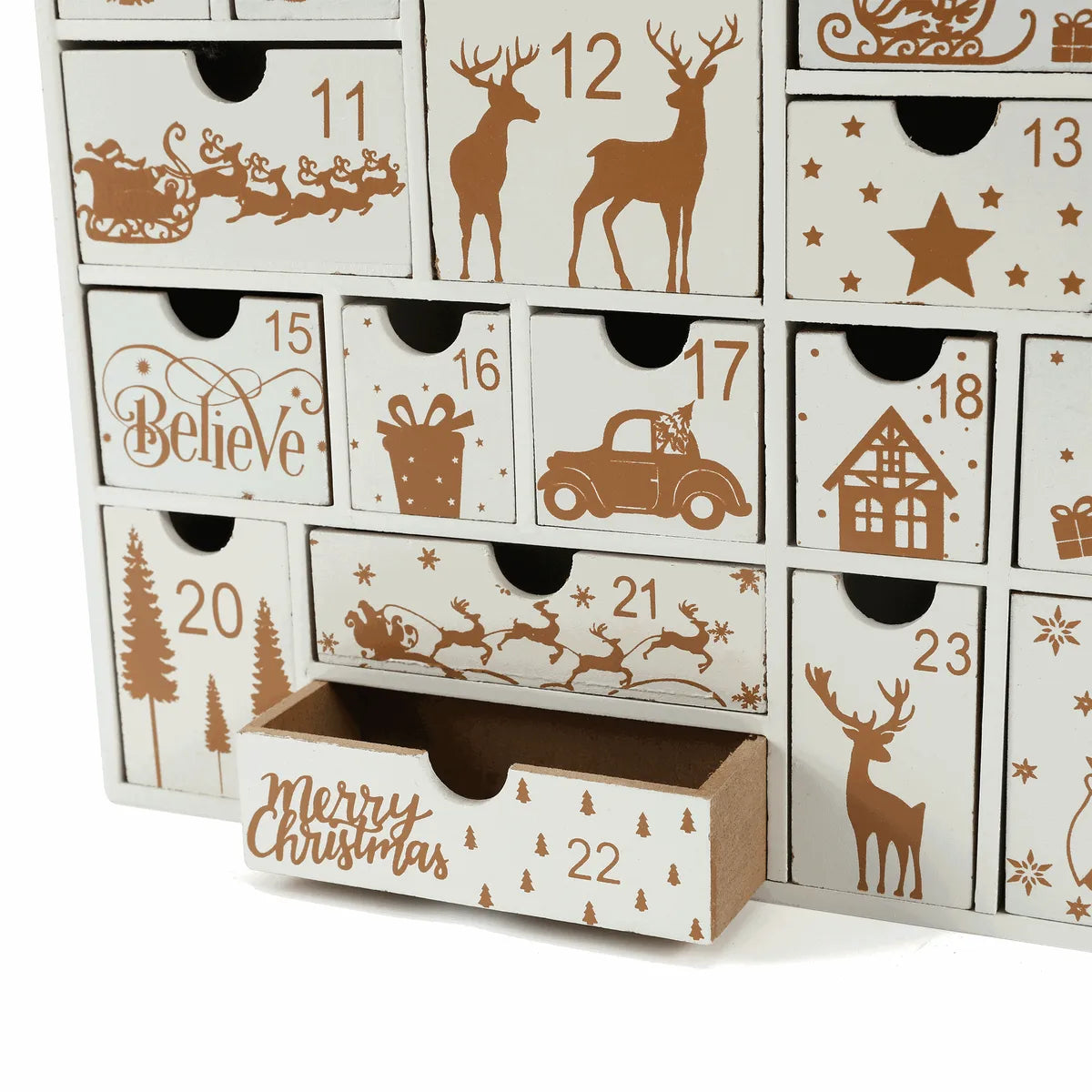 Christmas Gift Countdown Calendar Gift Box Countdown Blind Box Empty Box Packaging Diy Birthday Candy Small Box