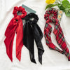 Christmas Hair Accessories Flannelette Ribbon Large Bow Ring Headwear Seiko Craft