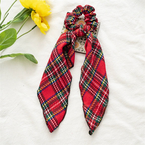 Christmas Hair Accessories Flannelette Ribbon Large Bow Ring Headwear Seiko Craft