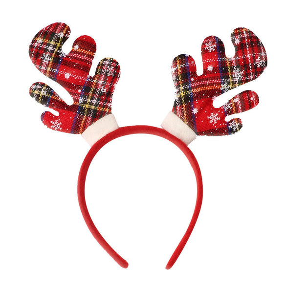Christmas Headband Elk Antlers Cloth Handmade Hair Accessories