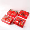 Christmas Holiday Doubleopening Folding Gift Box White Cardboard Uv Printed Empty Gift Packaging For Wholesale