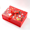 Christmas Holiday Doubleopening Folding Gift Box White Cardboard Uv Printed Empty Gift Packaging For Wholesale