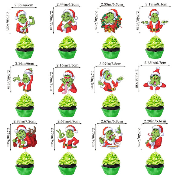 Christmas IG Style Funny Letter Monster Paper Party Festival Decorative Props