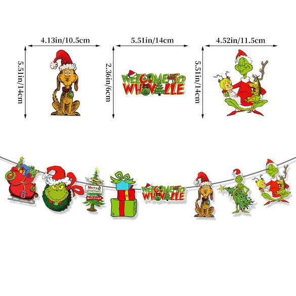 Christmas IG Style Funny Letter Monster Paper Party Festival Decorative Props