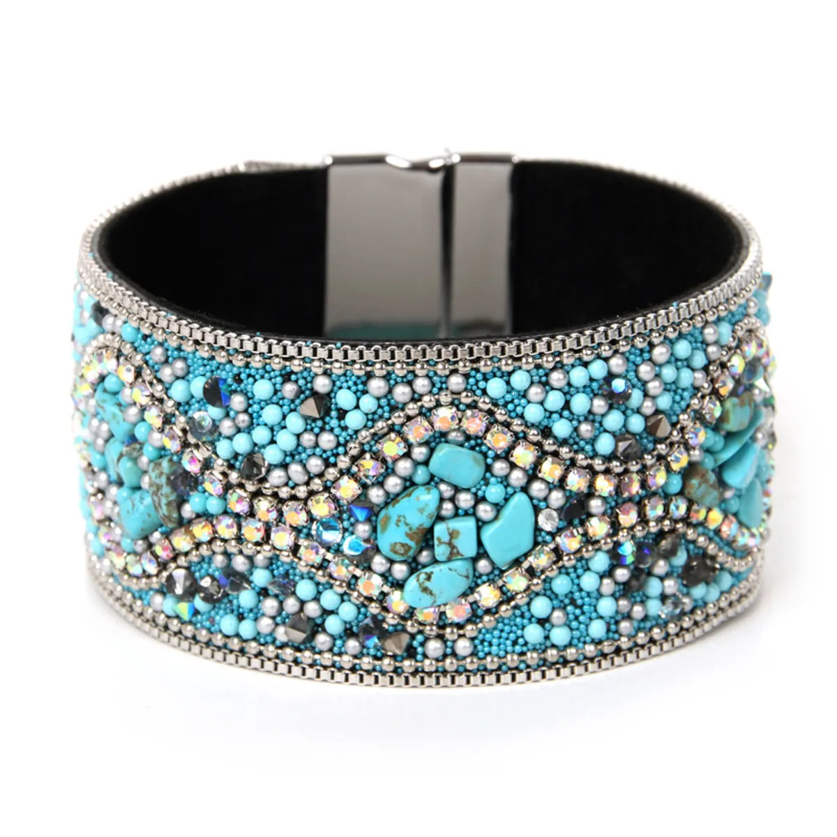 Ethnic Style Geometric Pu Leather Diamond Women'S