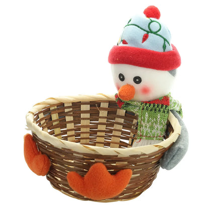 Christmas Nordic Style Cartoon Style Classic Style Santa Claus Gingerbread Snowman Cloth Rattan Party Festival Decorative Props