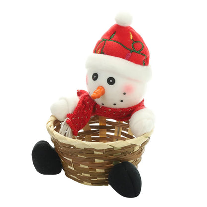 Christmas Nordic Style Cartoon Style Classic Style Santa Claus Gingerbread Snowman Cloth Rattan Party Festival Decorative Props