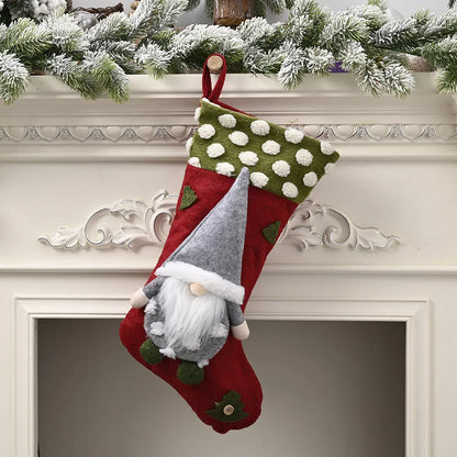 Christmas Ornaments Forest Elderly Lamb Christmas Socks Faceless Doll Christmas Socks Gift Bag Wholesale