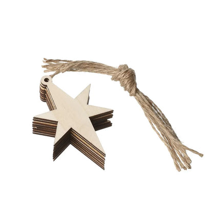 Christmas Pendant Home Decoration Wooden Crafts Creative Carving Wood Chips Christmas Tree Ornaments Gifts