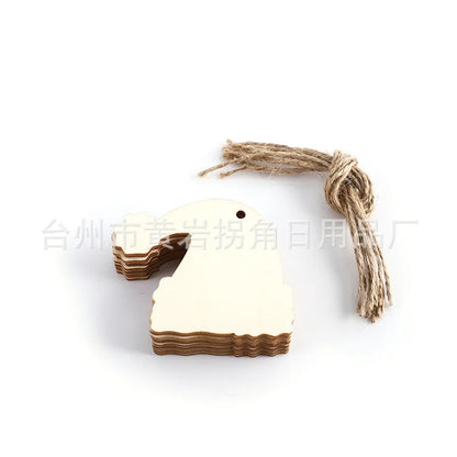 Christmas Pendant Home Decoration Wooden Crafts Creative Carving Wood Chips Christmas Tree Ornaments Gifts