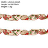 Christmas Ribbon Ornaments Cloth Material Pine Cone Snowflake Style