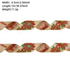 Christmas Ribbon Ornaments Cloth Material Pine Cone Snowflake Style