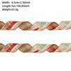 Christmas Ribbon Ornaments Cloth Material Pine Cone Snowflake Style