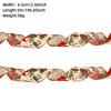 Christmas Ribbon Ornaments Cloth Material Pine Cone Snowflake Style