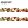 Christmas Ribbon Ornaments Cloth Material Pine Cone Snowflake Style