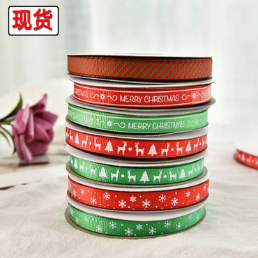 Christmas Ribbon Spot 1cm Small Roll  Ribbon Gift Wrapping Ribbon