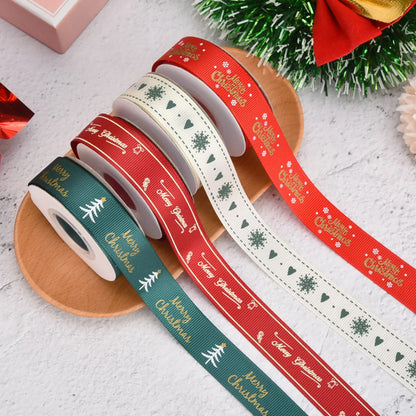 Christmas Ribbon Spot 1cm Small Roll  Ribbon Gift Wrapping Ribbon