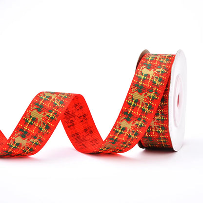 Christmas Ribbon Spot 1cm Small Roll  Ribbon Gift Wrapping Ribbon