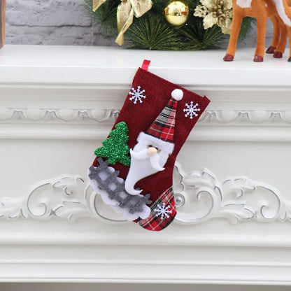 Christmas Santa Claus Deer Cloth Party Hanging Ornaments