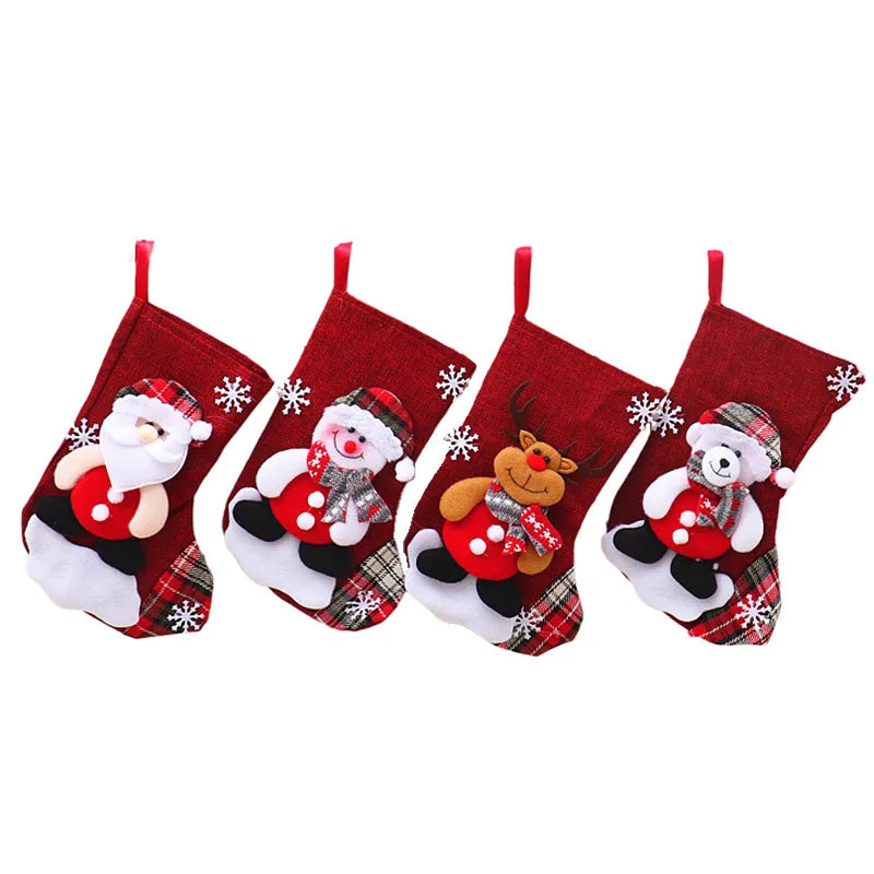 Christmas Santa Claus Deer Cloth Party Hanging Ornaments