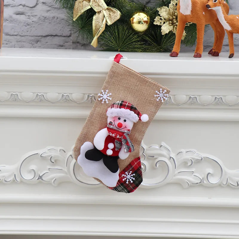 Christmas Santa Claus Deer Cloth Party Hanging Ornaments