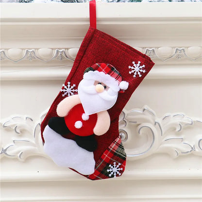 Christmas Santa Claus Deer Cloth Party Hanging Ornaments