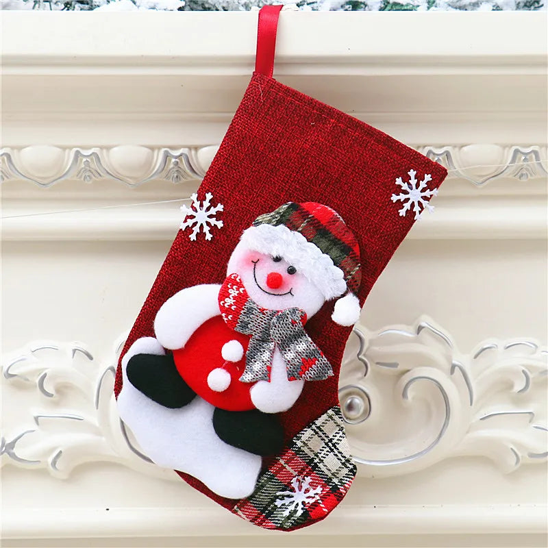 Christmas Santa Claus Deer Cloth Party Hanging Ornaments