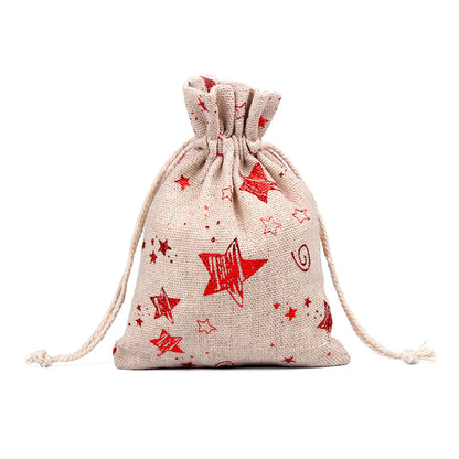 Christmas Santa Claus Elk Cloth Party Gift Bags