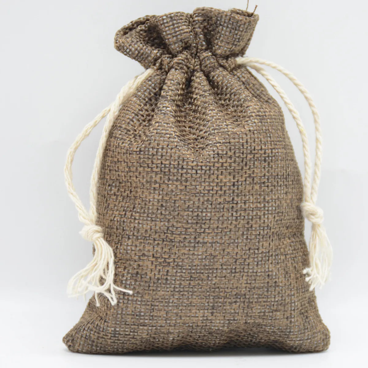 Christmas Simple Style Solid Color Linen Daily Gift Bags