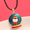 Christmas Simple Style Streetwear Christmas Tree Snowman Alloy Enamel Christmas Women'S Pendant Necklace