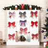 Christmas Small Double Layer Bow Gift Box Decoration Plaid Bow