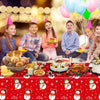 Christmas Snowman Plastic Party Tablecloth