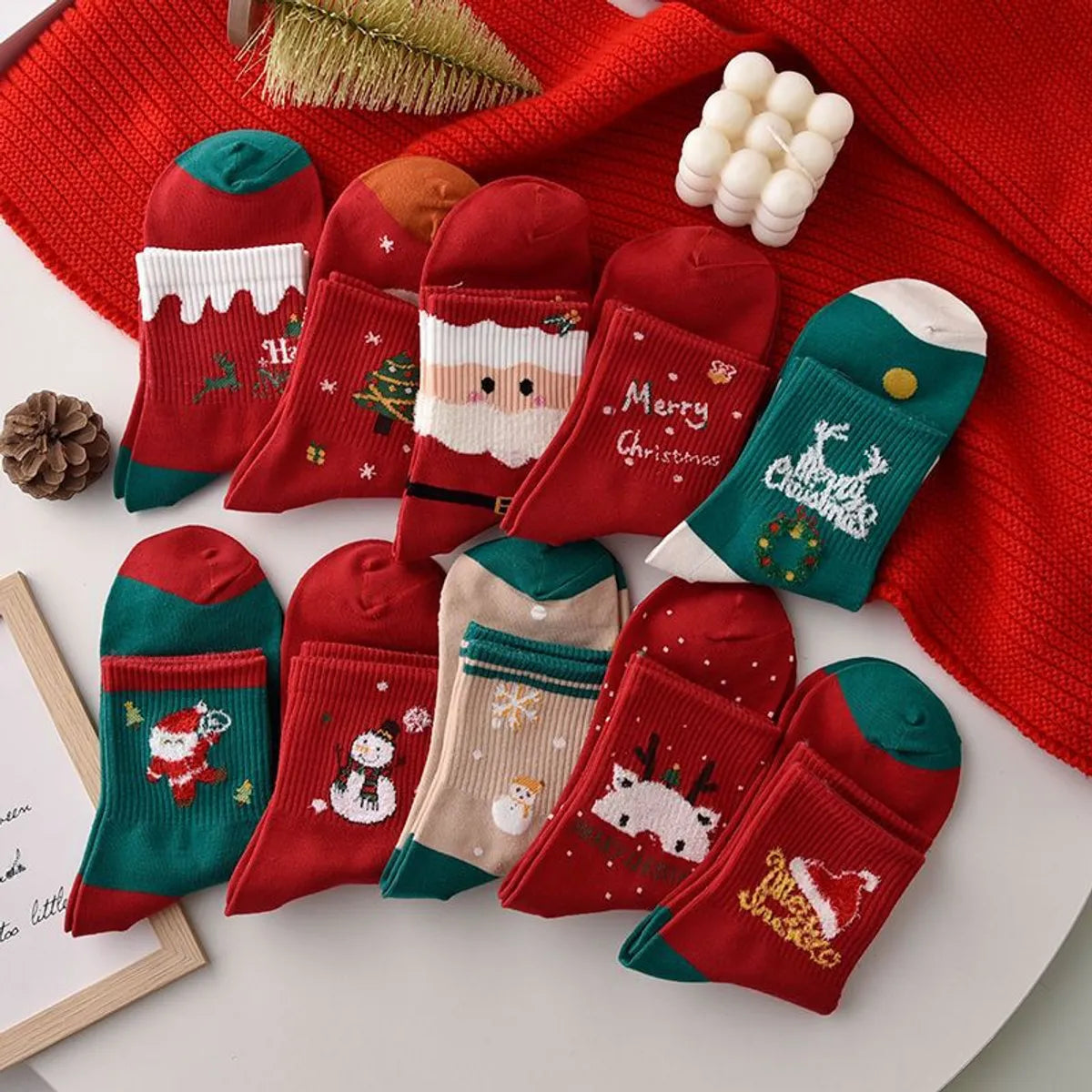 Christmas Socks Children Socks Autumn And Winter Red This Year Socks Couples Christmas Gifts Stockings Wholesale