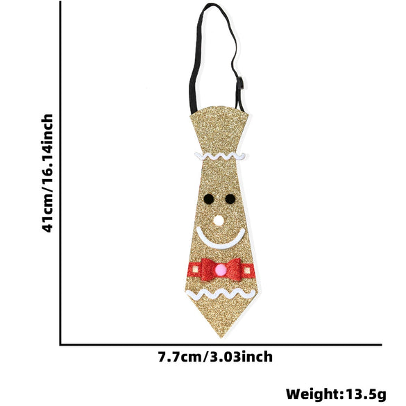 Christmas Tie With Cartoon Santa Elk Christmas Tree Snowman For Children As Party Costume Accessories And Gift